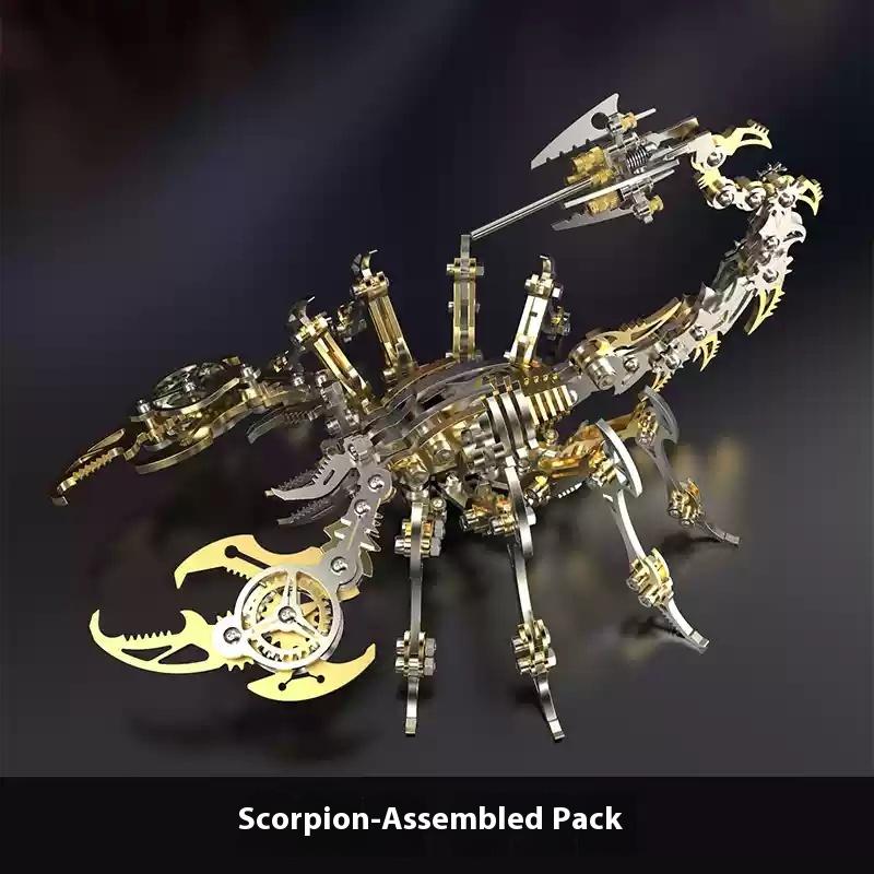 Limited Edition Scorpion King Diy Handmade Metallic Material 3d Metallic Material Animal Problem-Solving Assembly Miniature Problem-Solving Plaything жёлтый