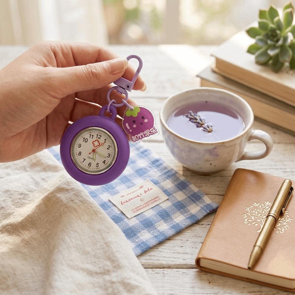 Bag Hanging Pocket Watches Colourful Students Clock Pendant Decoration Watch Keychains Men
