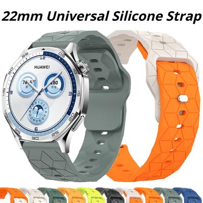 22mm Band for Samsung Galaxy Watch /5/4/Classic/46mm/42mm Active 2 Gear S3/S2 Silicone Bracelet Huawei GT6/5/4 Pro 46MM/GT3/Watch 4 Strap