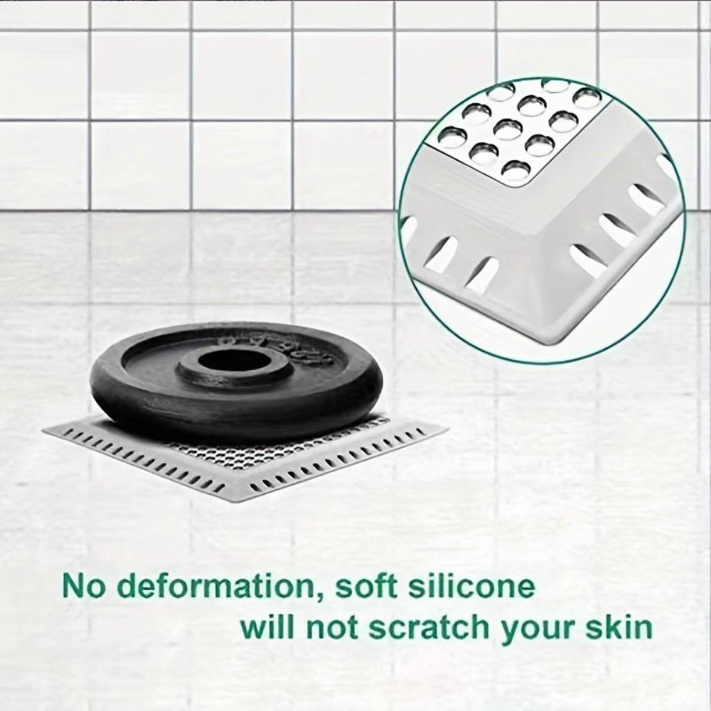 Square Shower Drain Strainers Stainless Steel Anti-blocking Strainer Bathtub Drain Cover  Bathroom