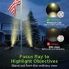 4LED Outdoor Solar Lights Lawn Ground Lamp Waterproof Landscape Solar Spotlights Pathway Garden Light Walkway Driveway Decor New