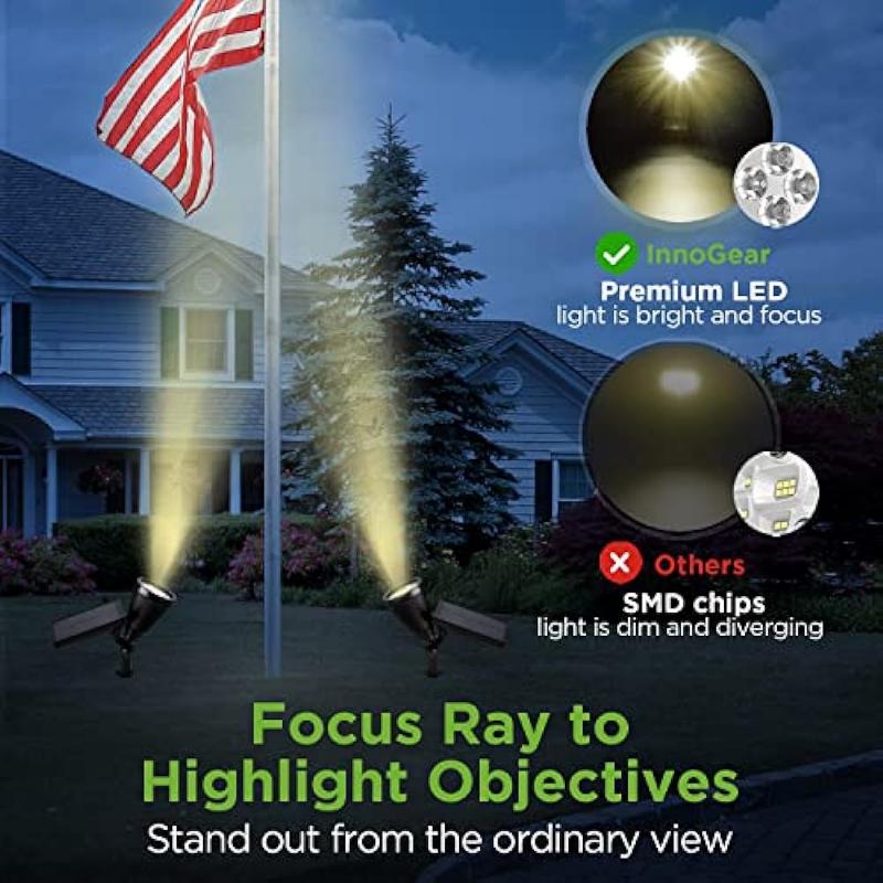 4LED Outdoor Solar Lights Lawn Ground Lamp Waterproof Landscape Solar Spotlights Pathway Garden Light Walkway Driveway Decor New