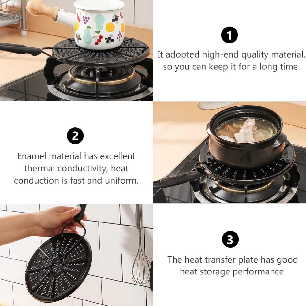 Non-slip Gas Cooker Heat Conduction Plate Temperature Uniform Thawing Tray Stove Diffuser  Kitchen