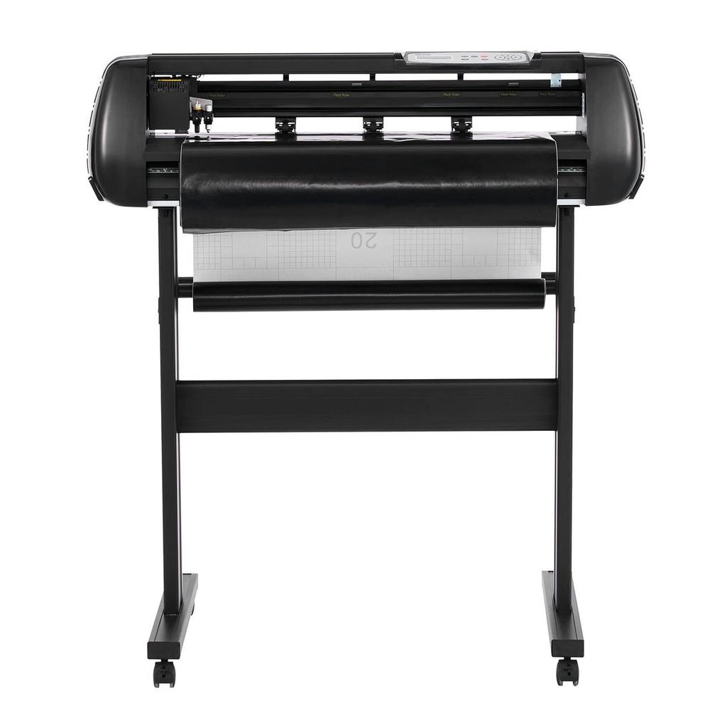 Vinyl-Schneidemaschine, 720 mm maximale Einzugsbreite, Doppelklingen, Einstellbare Kraft und Geschwindigkeit, LED-Anzeige, Vinyl-Plotter-Schneide-Drucker mit Signmaster