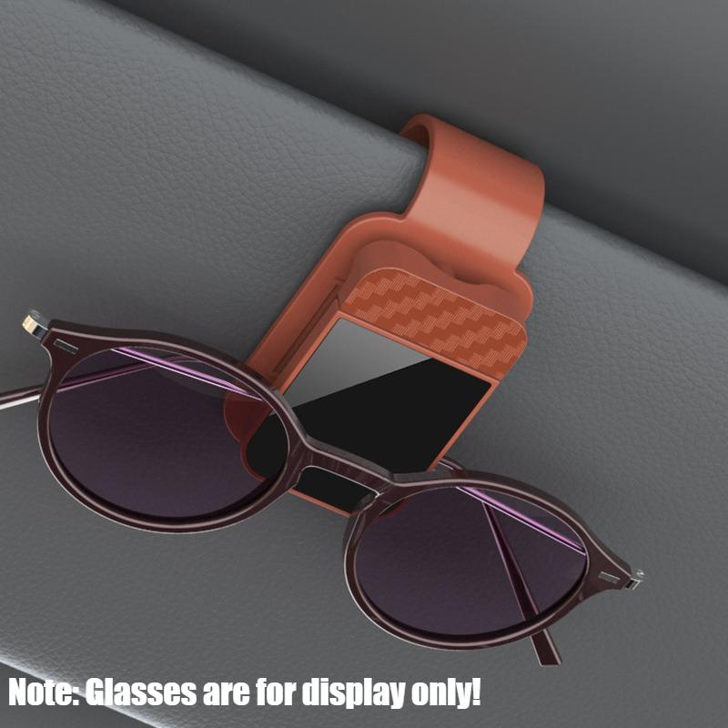 Horizontal Sunshade Car Eyeglass Clip Multifunctional Car Sunglasses Frame Ticket Clip Universal Sunglasses Storage Product