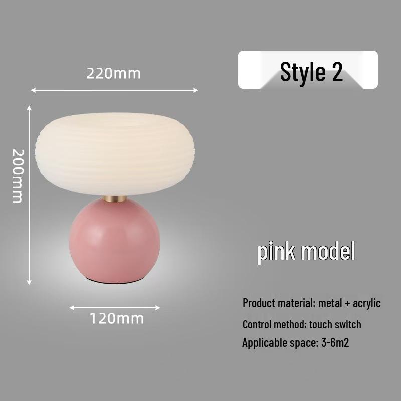 French Cream-Style Table Lamp: Romantic Nordic Night Light for Bedroom & Wedding Decor