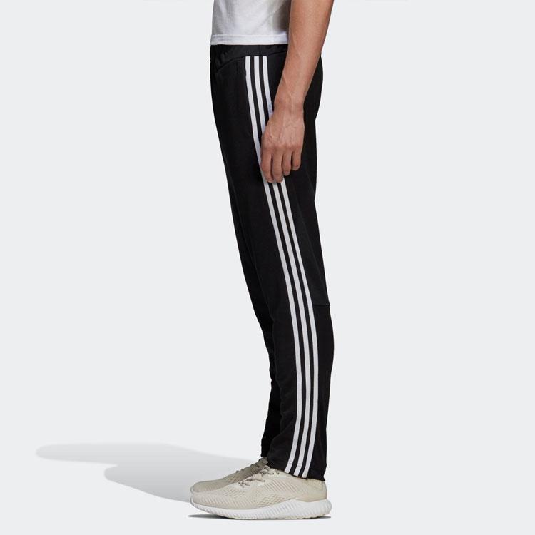 Adidas Sporty Knit Casual Trousers Men Bottoms Black CW3244