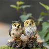 4Pc Home Decoration Cute Artificial Owl Figurines Miniatures Lovely Birds Fairy Garden Home Resin Crafts Decorations