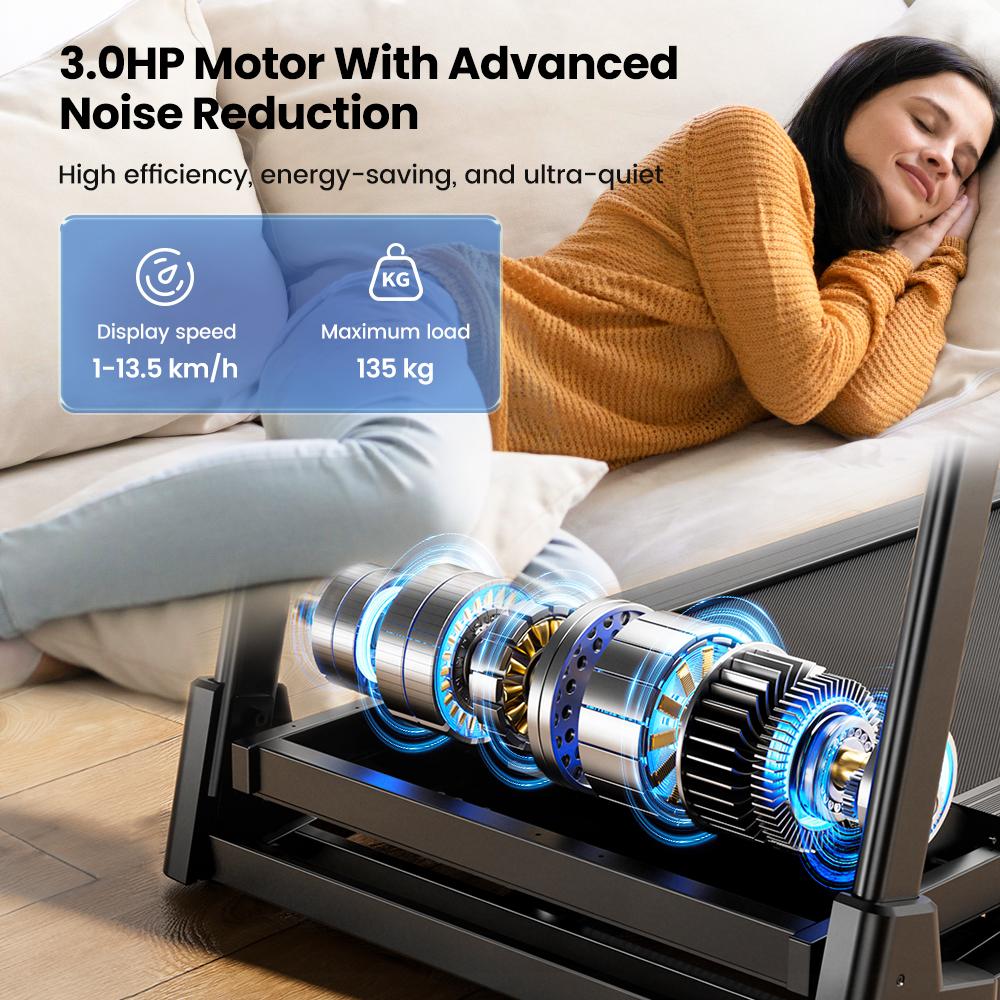 Formill Walking Treadmill FT61 LED Display Remote Control Compact Walking Pad Home Office Use Treadmill with Incline