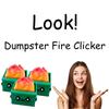 3Pcs Dumpster Fire Clickie Fidget Emotional Support Office Desk Decor Keyboard Fidget Clicker Fidget Keychain Fidget Toy