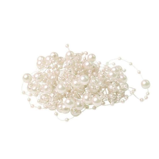 5M Faux Pearl Beads Chain Garland Rope Bridal Wedding Party Headwear