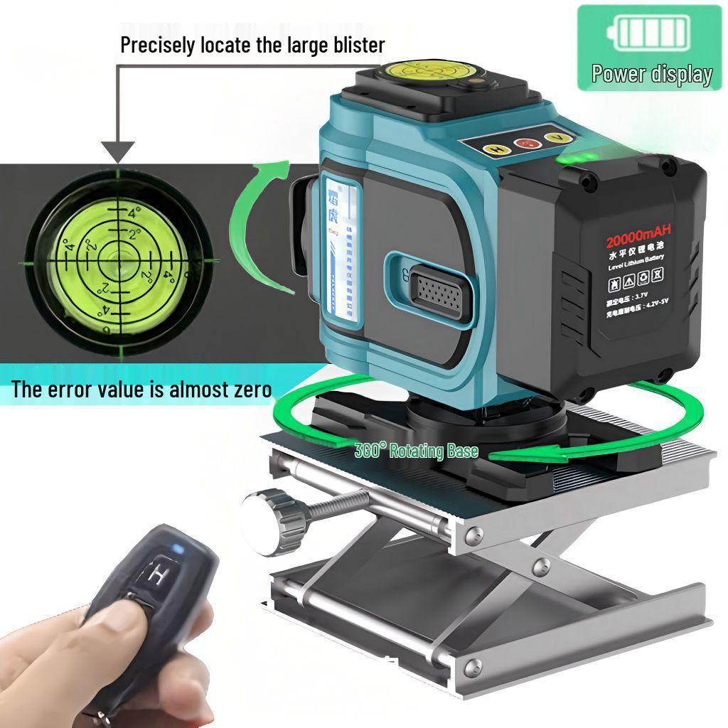 Infrared Laser Level with 16 High-Precision Lines, Automatic Leveling