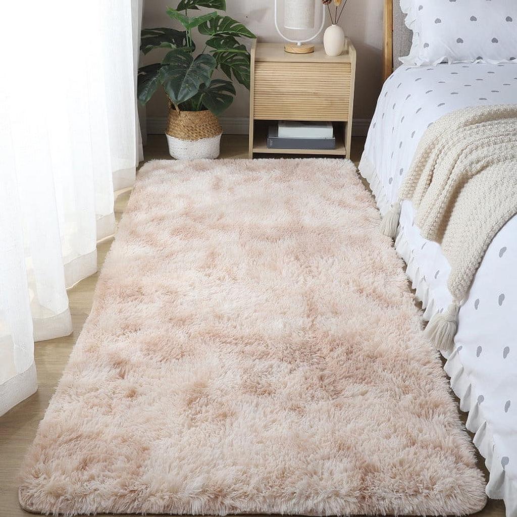 Ultra Soft Modern Area Rugs Shaggy Nursery Rug Home Room Plush Carpet Decor