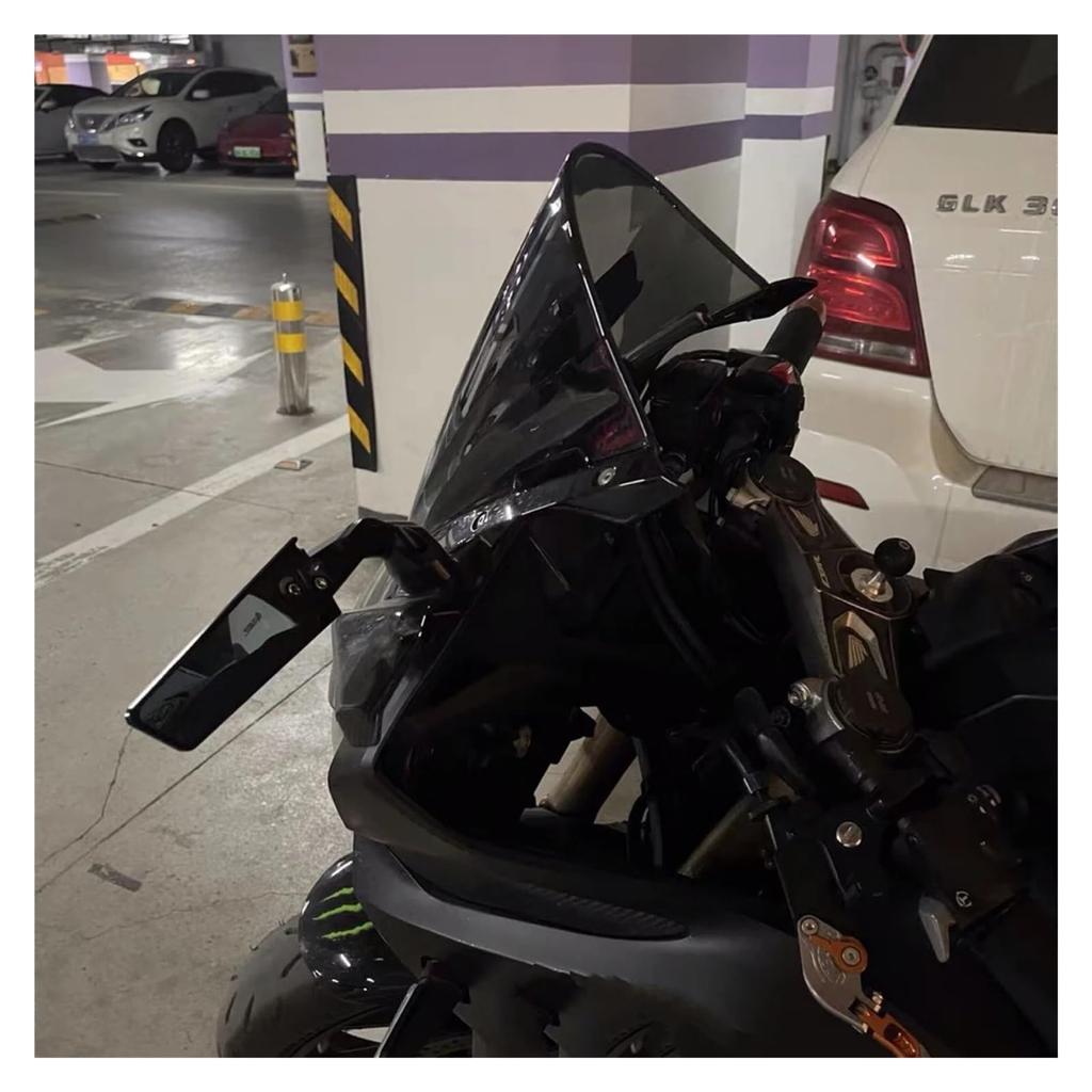 XPingu Vindruta för CBR650R 2019202020212022022020202023 Motorcykel Förstärkt Höjd Vindruta Vindruta Svart Grå Vindruta Färg: Svart