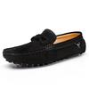 Men's Casual Leather Driving Shoes - Suede Loafers, Large Size Available