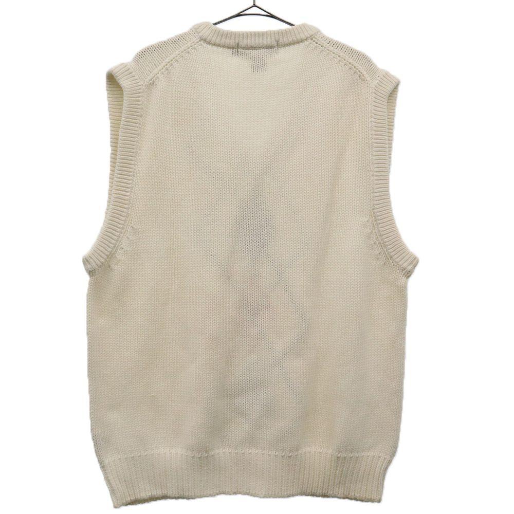 Eddie Bauer 90s Black tag late model Overall handle Knit vest Old vintage Men's Used