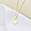 Little Jade Rabbit Necklace Women'S Premium Versatile Ethnic Style Hetian Jade Pendant Clavicle Chain Accessories
