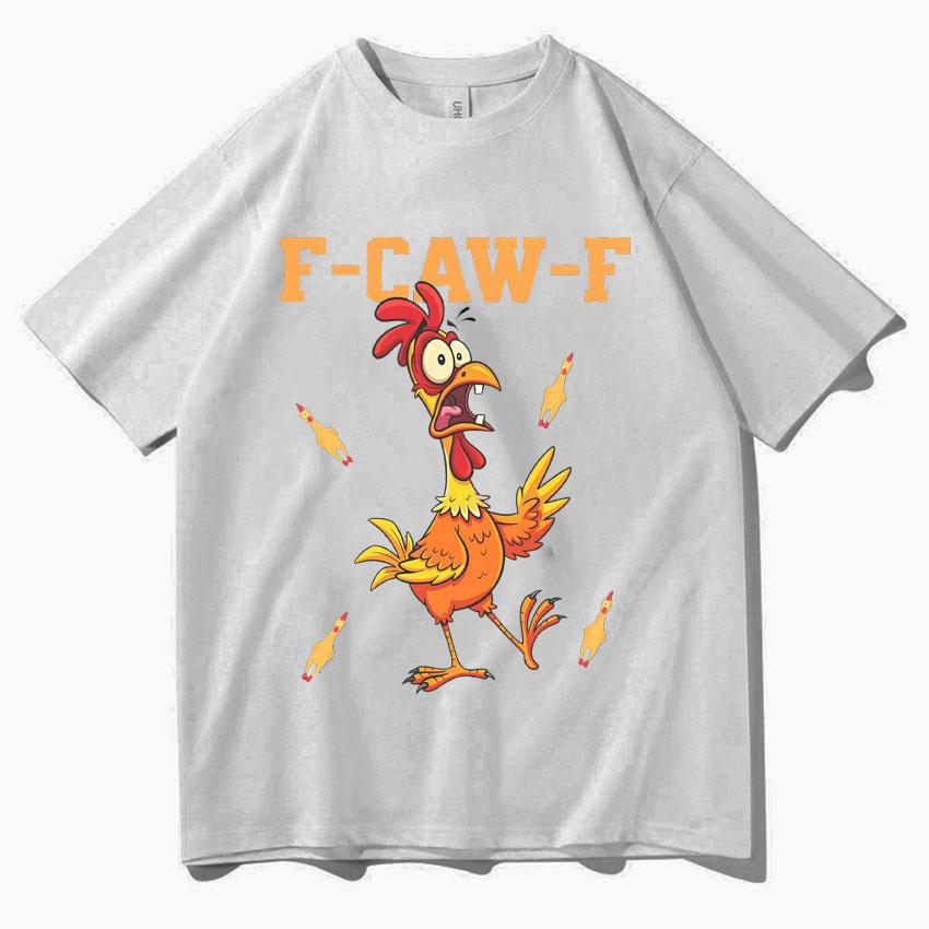 

Funny FCawF Humorous Rooster Emoji Graphic Oversized Unisexs and Womens Tshirt Aesthetic Teen Hiphop Cotton Y2K Bug Tshirt 4XL