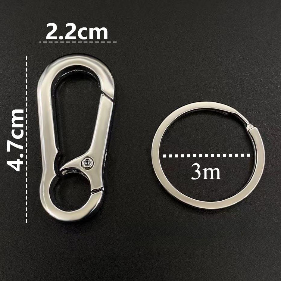 Carabiners Clips Keychain Hook Buckle Single Loop Indoor Outdoor Tools for Backpack Camping Hiking