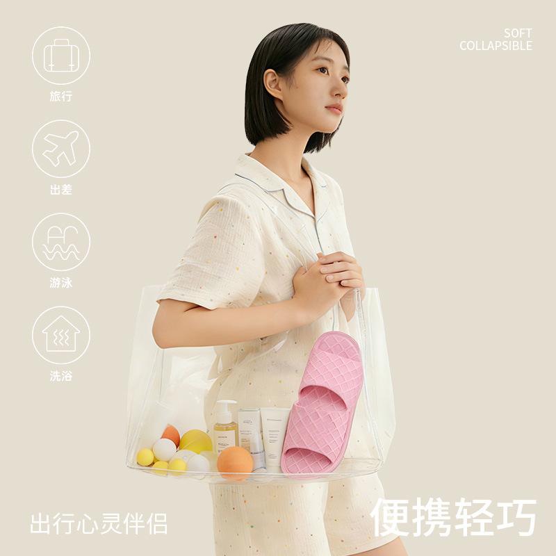 Ultra-light Portable Quick-drying Folding EVA Sandals Beach Non-slip Swimming Home Hotel Slippers