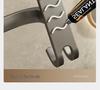 Gunmetal No-Drill Wall-Mounted Towel Rack for Bathroom Storage
