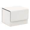Trading Card Heaven [Holds 140 Cards] Trading Card Deck Case, Leather Card Case Holder, Storage, Horizontal Deck Case (Type B), White