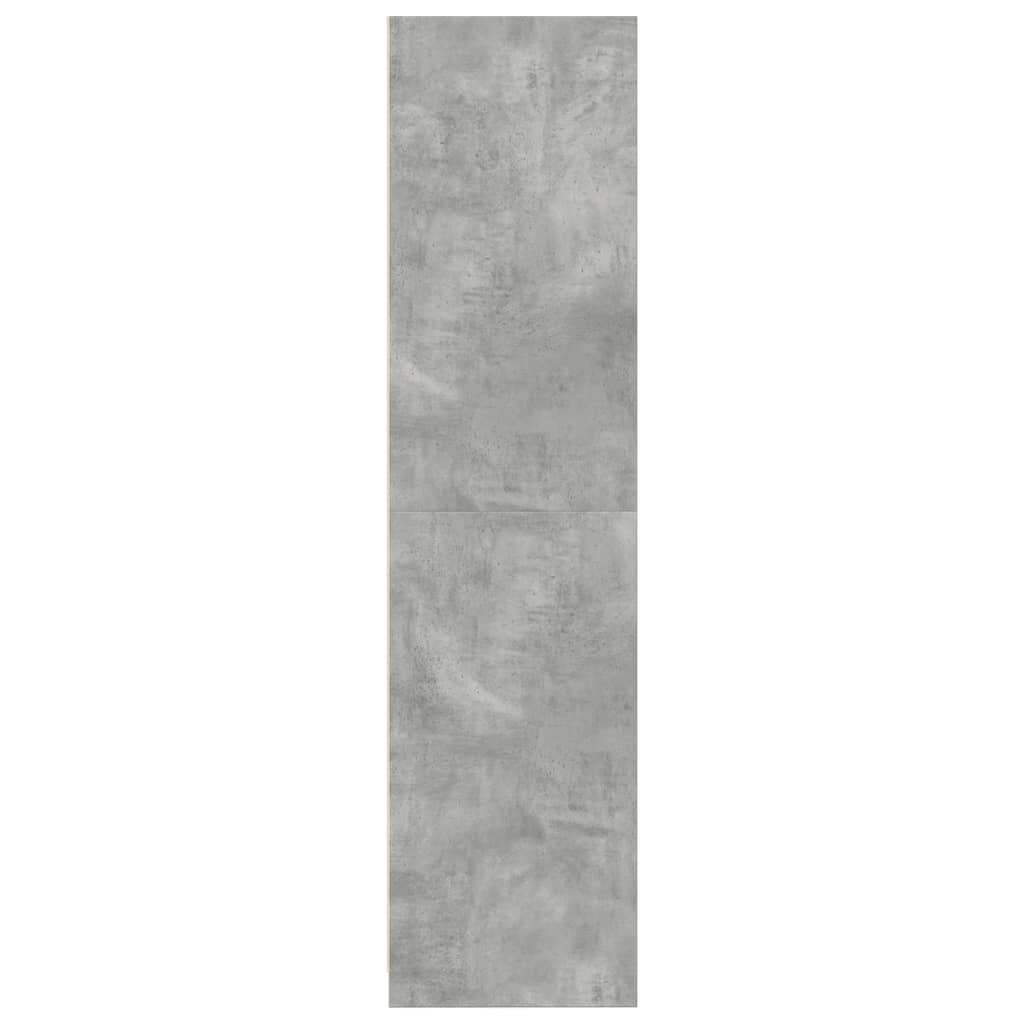 Vidaxl Szafa, Kolor Betonowy Szary, 100X50X200 Cm, Płyta Wiórowa