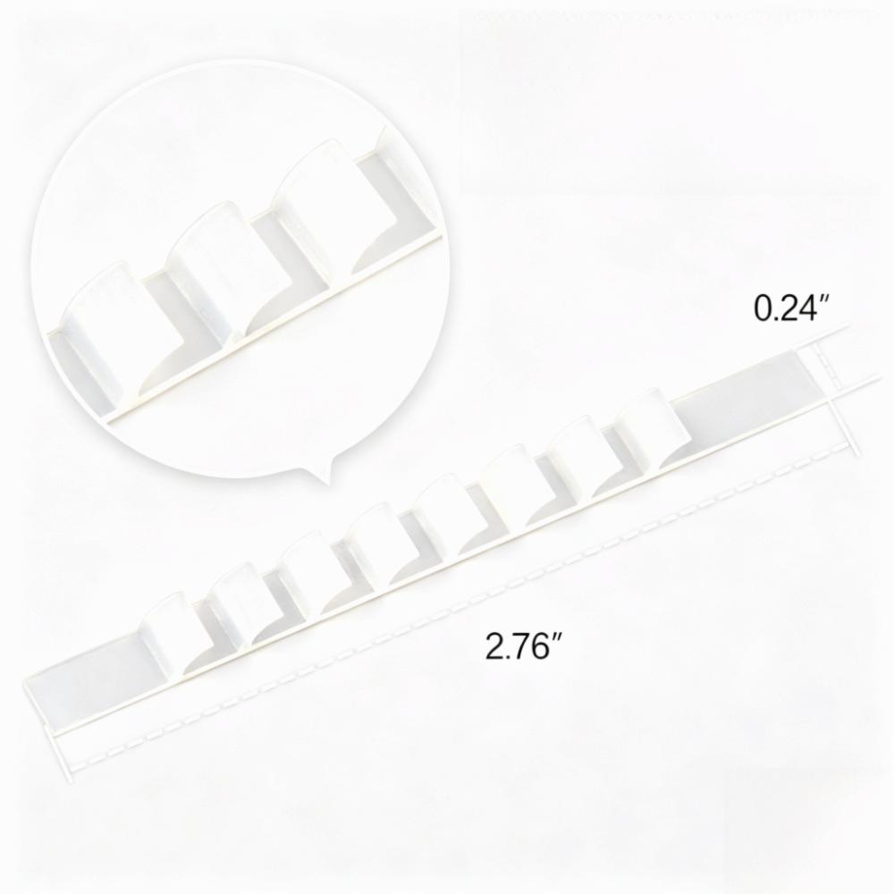 200Pcs Transparent Non Slip Hanger Strips Silicone 0.6x7cm Self Adhesive Hanger Grips Silicone Hanger Pads For Clothes