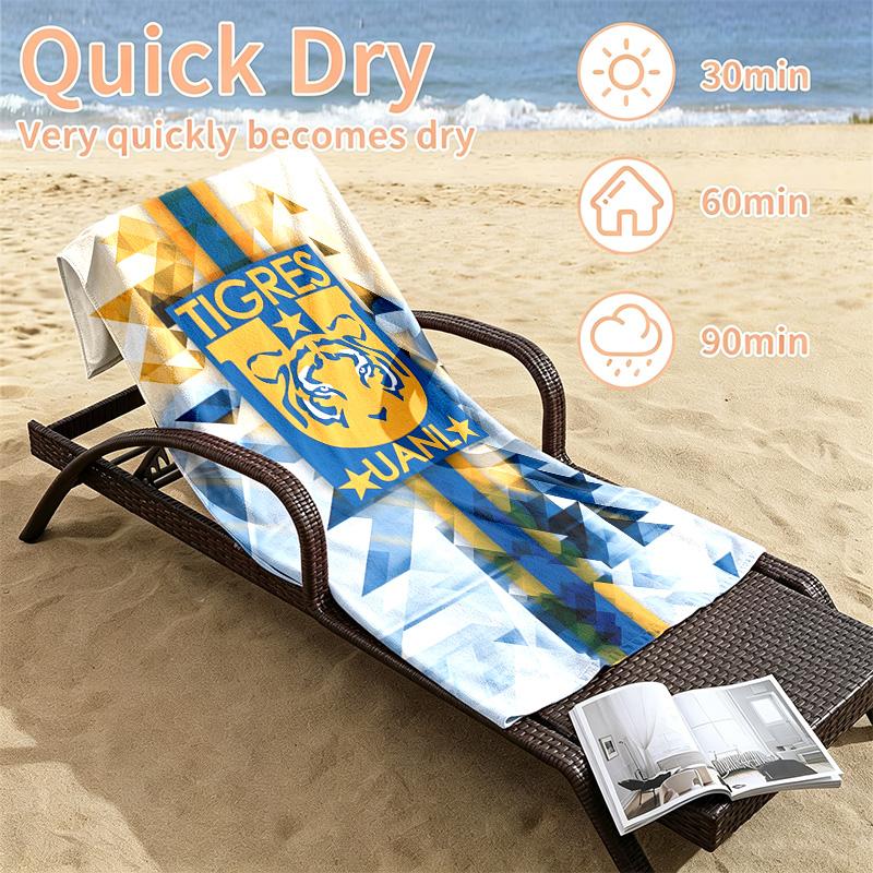 Club Tigres UANL Beach towels also serve as bath towels summer essential a musthave for the outdoors the beach and the pool