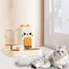 Кормушка для кошек и собак Диспенсер для воды 1,8 л Кормушка для еды 0,8 л Диспенсер для воды с герметичной крышкой Не содержит БФА Миска-кормушка для мелких питомцев для кошек и маленьких собак