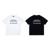 SYNAWORLD Short-sleeved Top Men's and Women's Street Hip-hop Punk Letter Print T-shirt Versatile Casual Casual Versatile