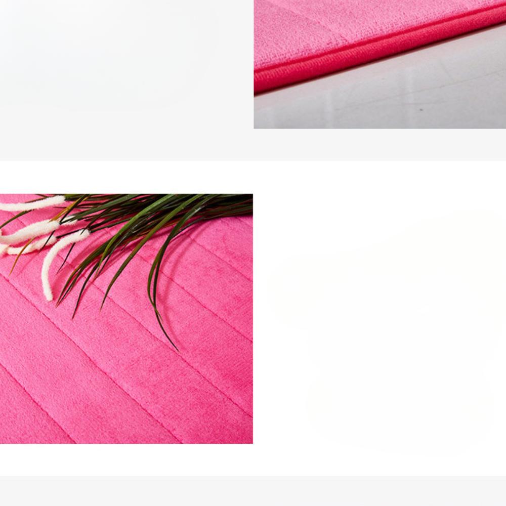 Coral Fleece Stripes Engraving Bathroom Mat Bath Non-slip Carpets In Wash Basin Bathtub Side Floor Rug Shower Room Doormat Memory Foam 3D Pad