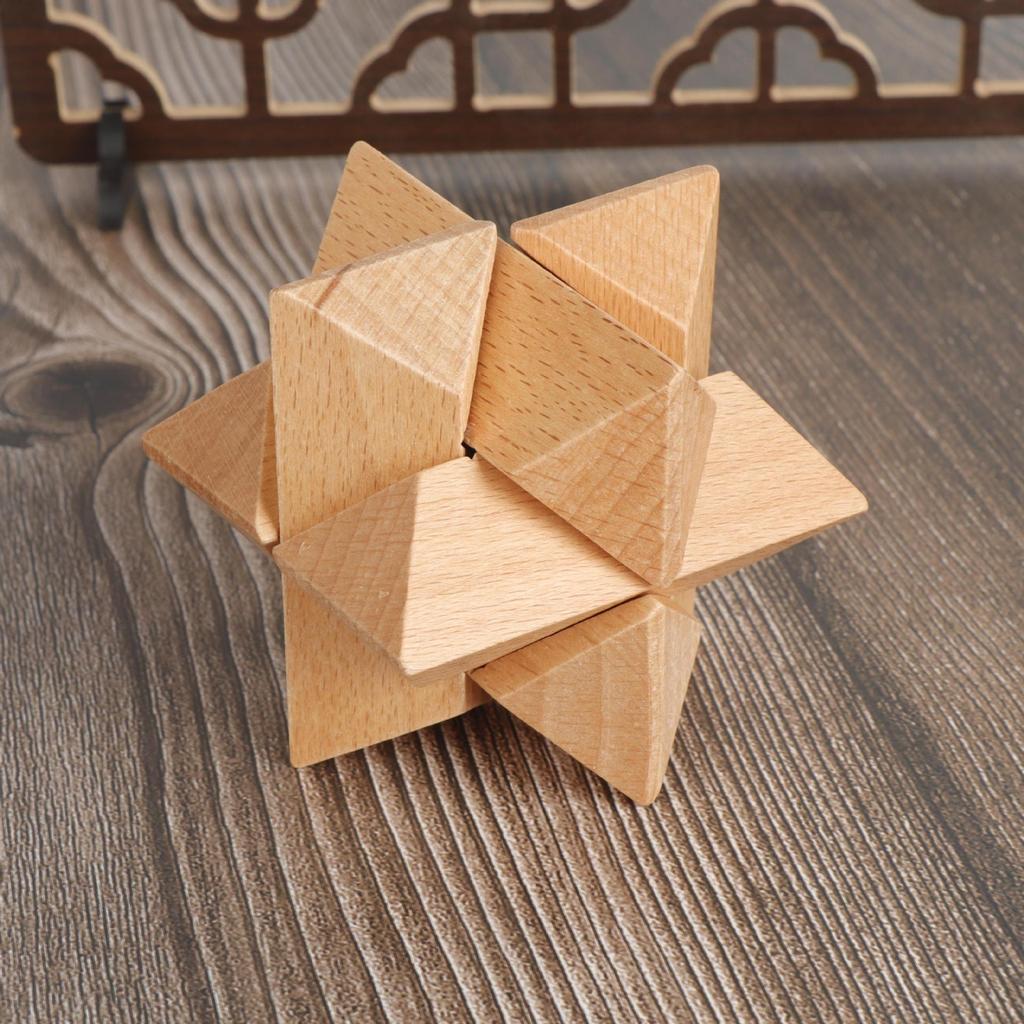 Kids' Educational Luban Lock IQ Puzzle Set: Assembly Toy for Stress Relief