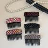 Korean light luxury shiny full diamond inverted comb hairpin new style broken hair side clip female wild bangs clip hair accessories