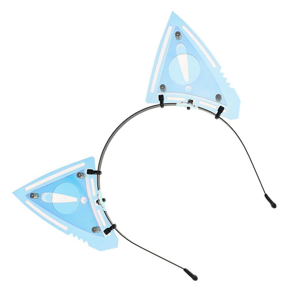 Anime Cat Ear Headband for Halloween Popular Female Motorcyclist Hairhoop Role Playing Props Hairdband Costume Accessory