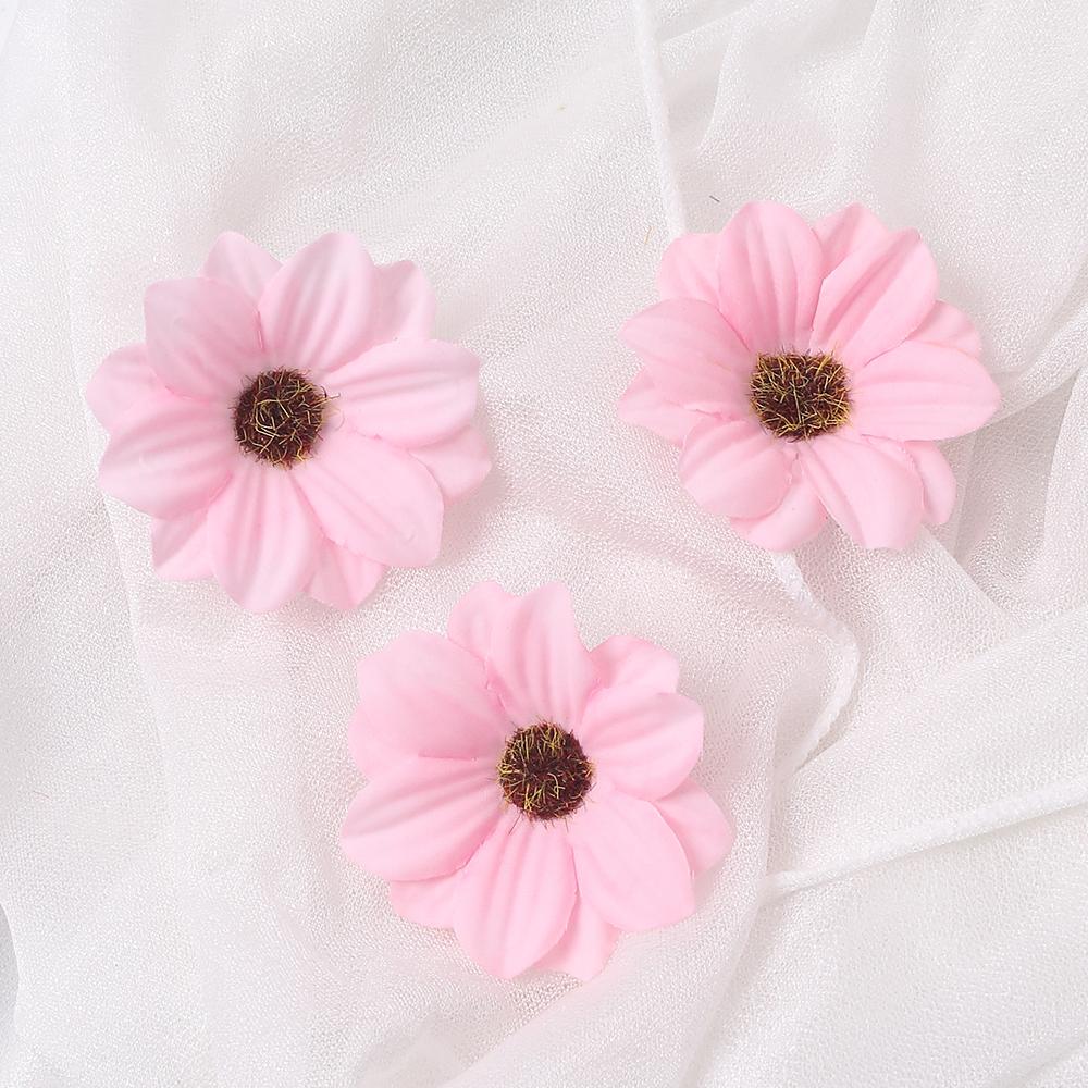 10/20 Stück Künstliche Doppelschichtige Sonnenseide Simulationsblumen Wohnzimmer Küchendekoration Zimmer Hochzeitsdeko DIY-Zubehör