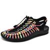 Summer Comfortable Mens Textile Knitting Upper Eva Footbed Dress Beach Water Shoes, Updatest Newest Fashionable  Japanese