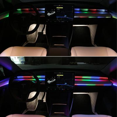 Car Interior LED Atmosphere Light Acrylic USB Colorful Hidden