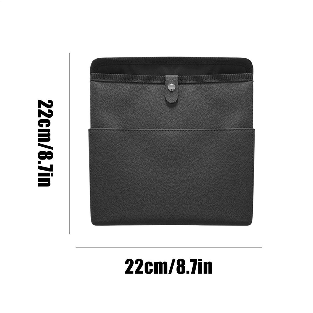 Car Garbage Can Backseat Trash Can Car Accessories Waste Basket Cup Holder Container Leather Storage Bag Tissue Box Vehicle