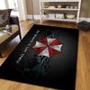 Resident Evil Style Crystal Velvet Rug, Soft Anti‑Slip Crystal Velvet Carpet for Living Room Bedroom Home Decor