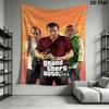 Grand Theft Auto Wall Tapestry Aesthetic Wall Hanging Printed Fabric Blanket Decorative Tapestries for Bedroom Living Room Home Decor