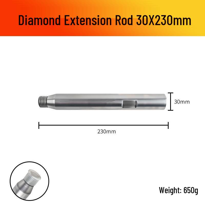 Han Axe Diamond Core Drill Bit Extension Rod for Drilling Machines