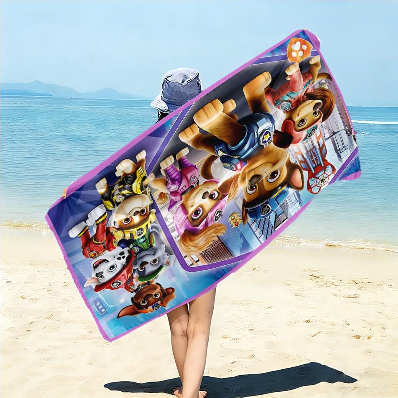 1Pc Christmas Night Parade Beach Towel Microfiber Beach Towel Thin Absorbent For Beach Swimming Yoga Bath Sports