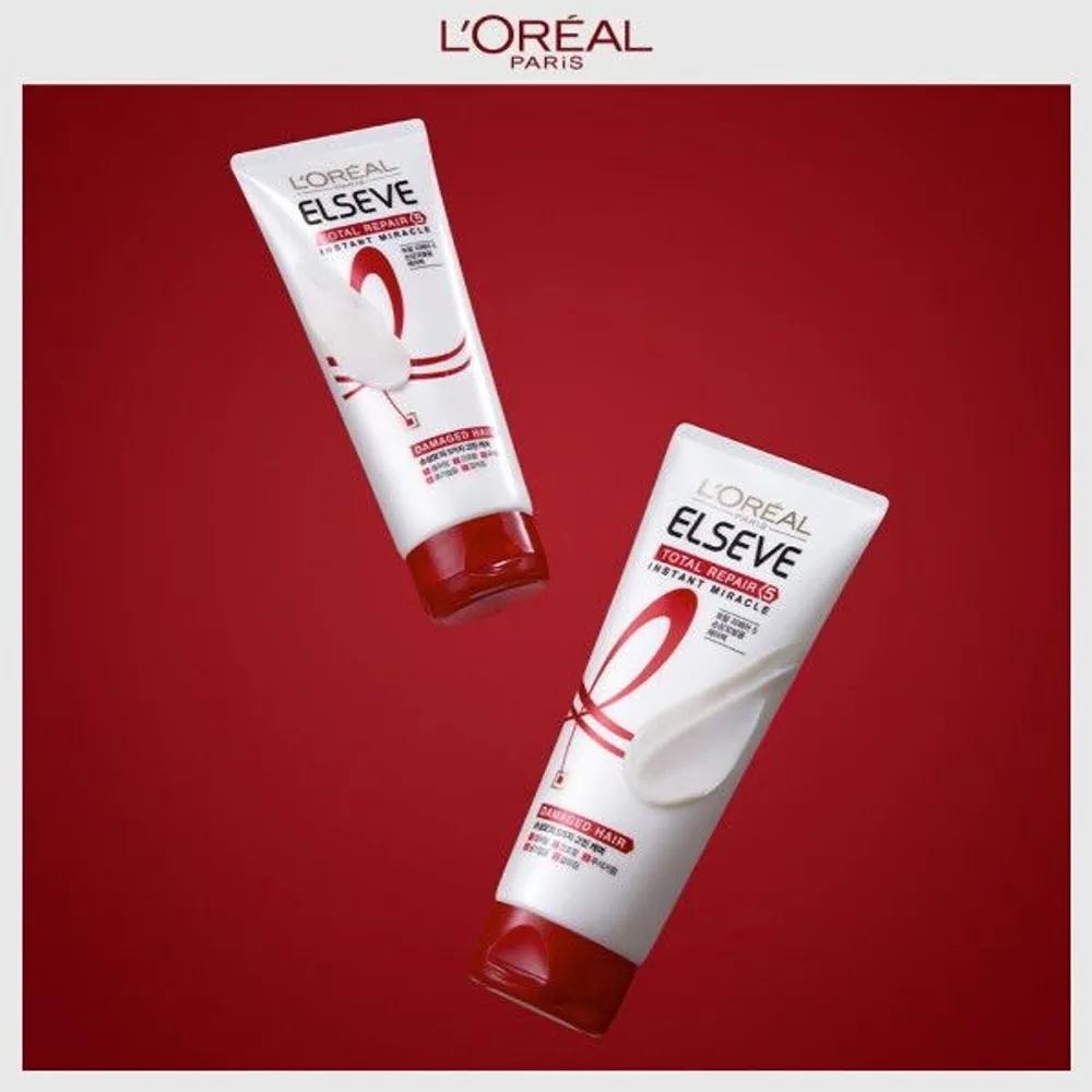 [LOREAL PARiS] [2 Pieces] Total Repair 5 MIRACLE Hair Pack 170ml