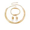 Personalisiertes übertriebenes geometrisches Halsketten-Armband-Ohrring-Set