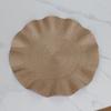 Handwoven Round Placemat Waterproof Heat-Resistant Table Mat for Dining Non-Slip Rustic Kitchen Decor for Home Restaurant