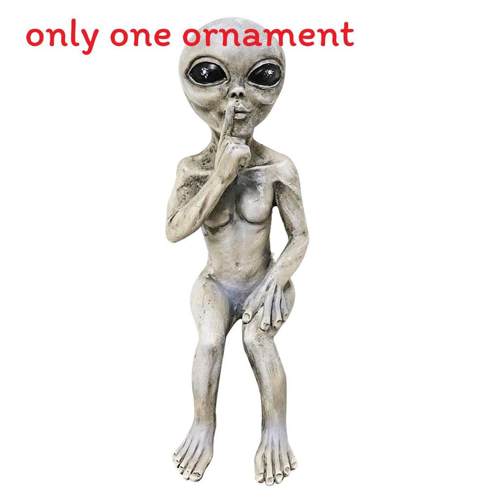 Resin Cat Dog Alien Statue With Artistic Design For Home Decor And Gift Giving