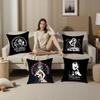 H-Hysterics G-Glamour Pillow Case Plush Fabric Soft Double Sided Print Sofa Cushion Cover Throw Pillow Covers
