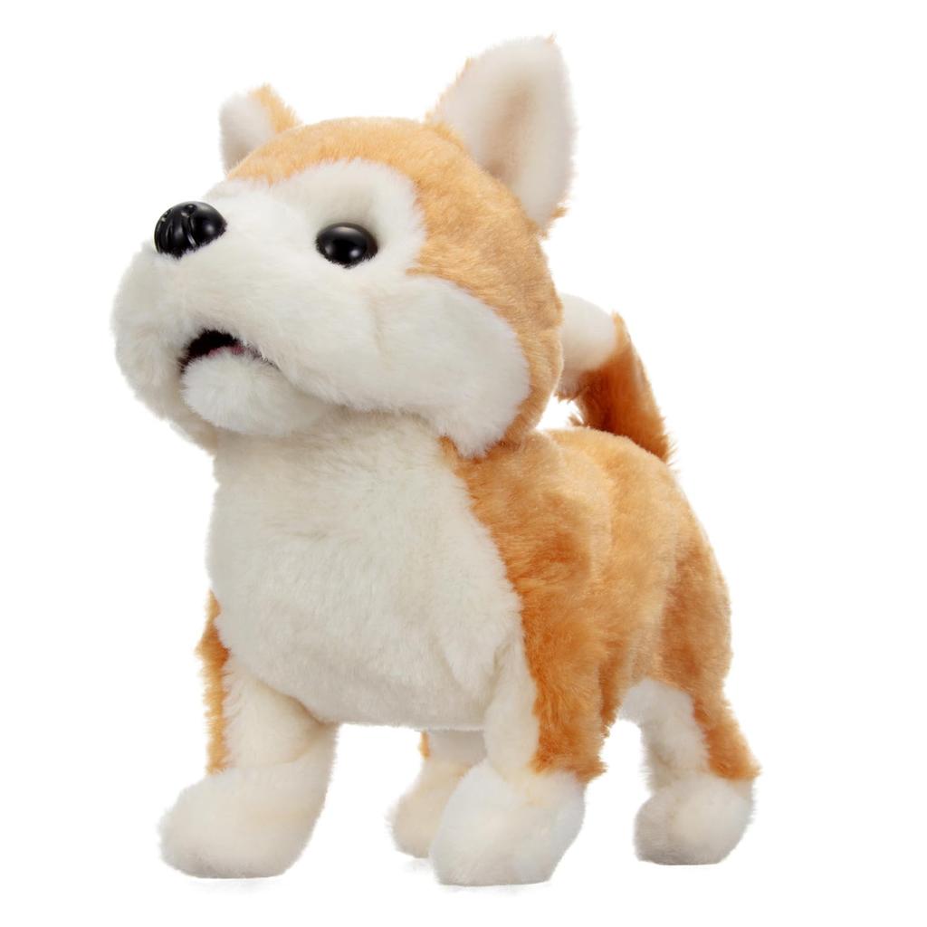 Iwaya Piccoline Akita ST Mark Plush Toy for Ages 3 and Up Inu, Certified, Battery-Operated