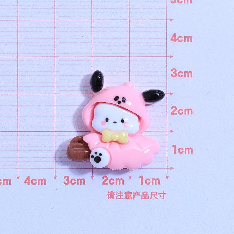 16/80PCS Cartoon Cute Dog Handmade DIY Cream Gel Phone Case Headwear Hair Clip Accessories Resin Accessories